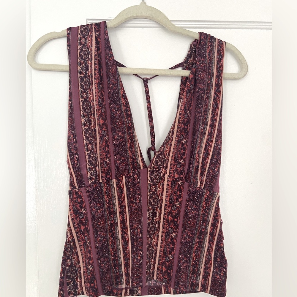 Free People open back and v neck tunic
